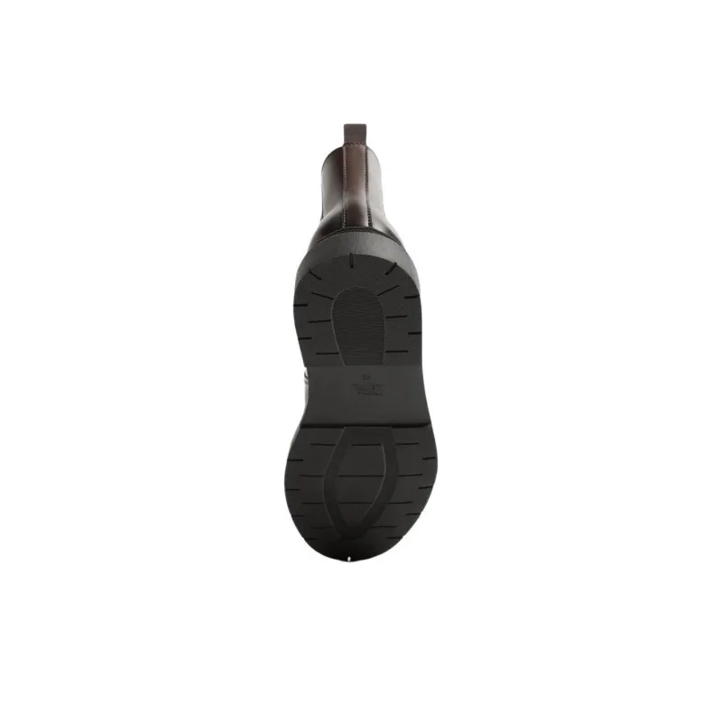 ZARA Short Chelsea Boots Men's Brown-4