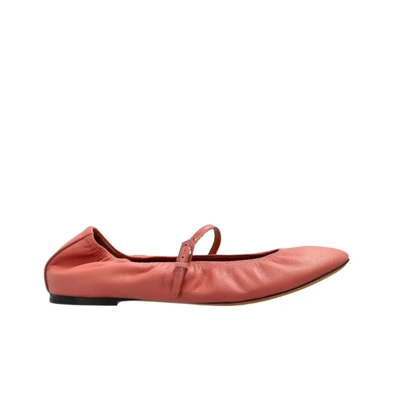Lanvin Leather Ballerina Shoes Women's-1