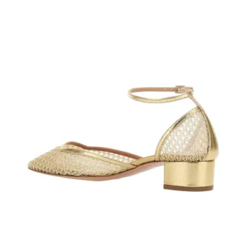 AQUAZZURA Chunky Heel High Heels 3.5cm Women's Gold