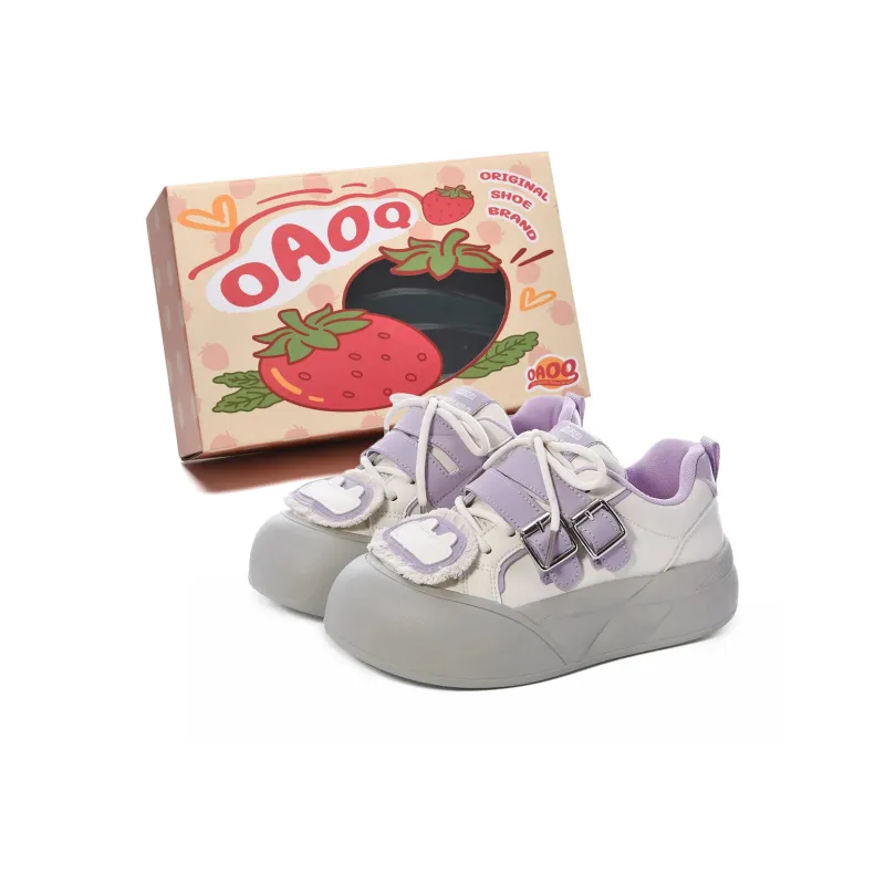 OAOQ Thermal, Abrasion Resistant, Lightweight, And Breathable Low Top Skateboard Shoes Women's-18