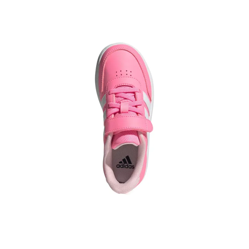Adidas BREAKNET 2.0 Low-Top Kids' Skateboarding Shoes Pink/White/Clear Pink Kids'-4