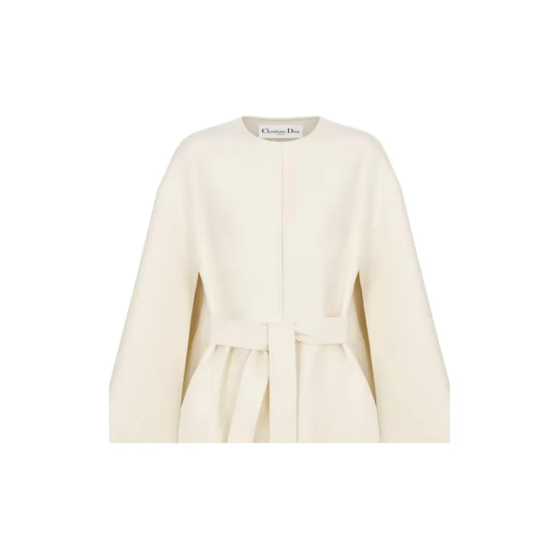 DIOR SS23 Velvet Coat Women's White-2