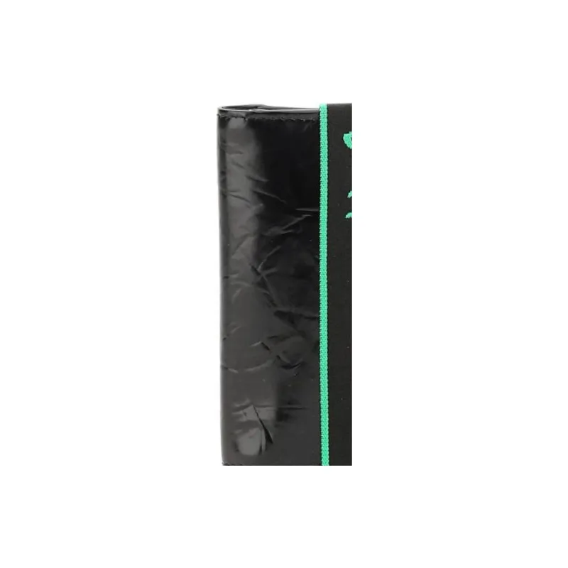 Bottega Veneta Elastic Band Bi fold Card Case Black / Green-4