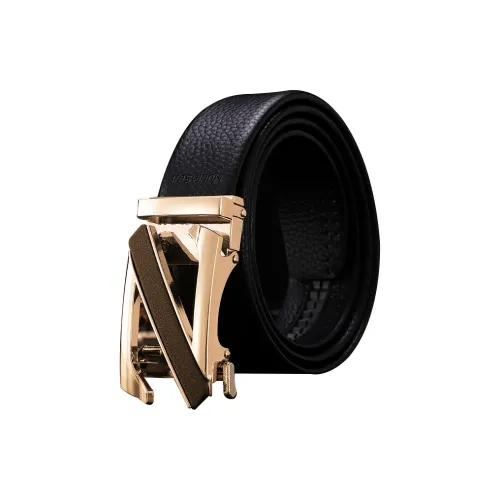 Mulinsen Cow Split Leather/Alloy Leather Belts Unisex 3.5