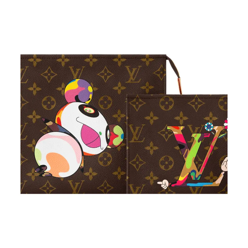 LOUIS VUITTON X Takashi Murakami Trio Toiletry Pouch Monogram-1