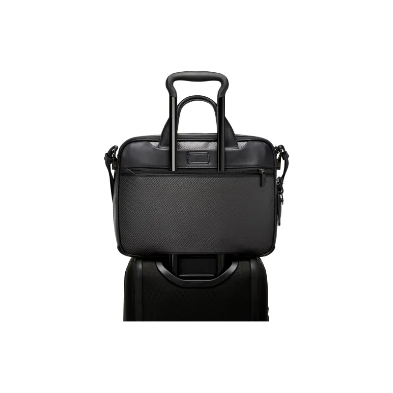 TUMI McLaren Collaboration Carbon Fiber Portable One Shoulder Laptop Bag Men's Carbon Black-3