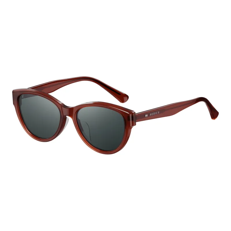 HORIEN Plate Frame Cat Eye Sunglasses Women's-3