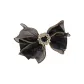 Organza Bowknot Hair Clip[Black 1 Piece]