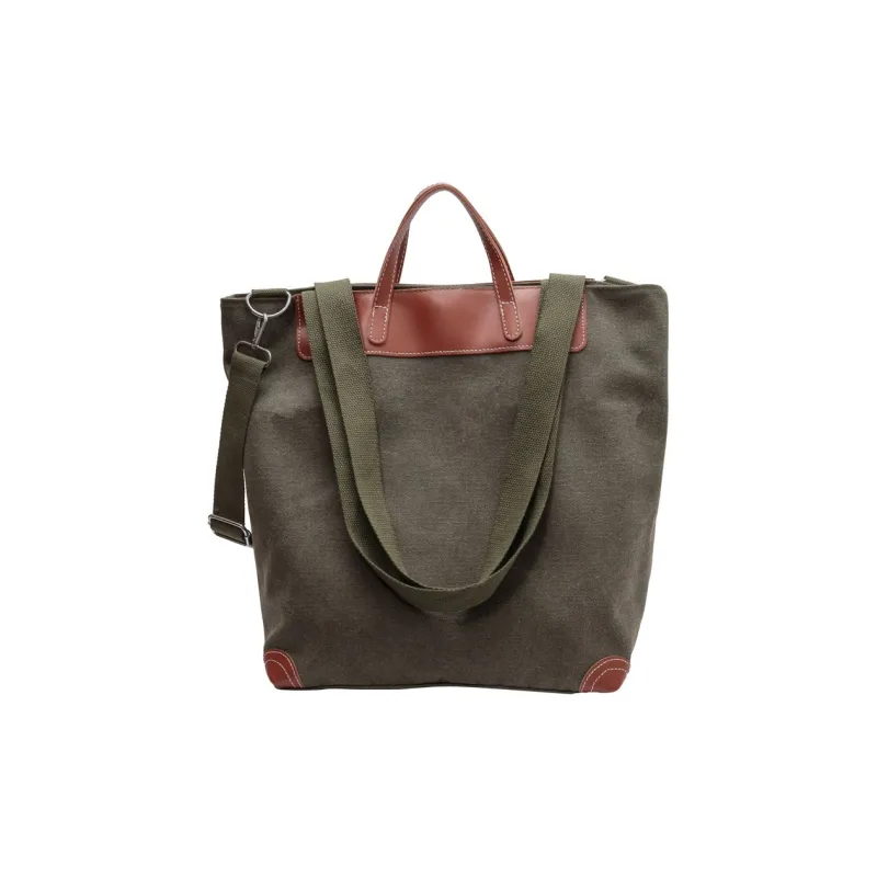 DALO Canvas Canvas Bag Portable Crossbody Bag Shoulder Bag Unisex Black/grey/brown/army Green/khaki-11