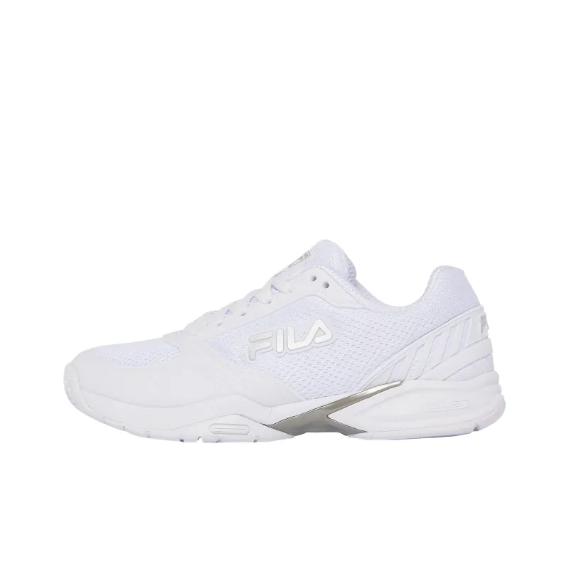 FILA Anti-Slip Wear-Resistant Low-Top Tennis Shoes Women's White-0