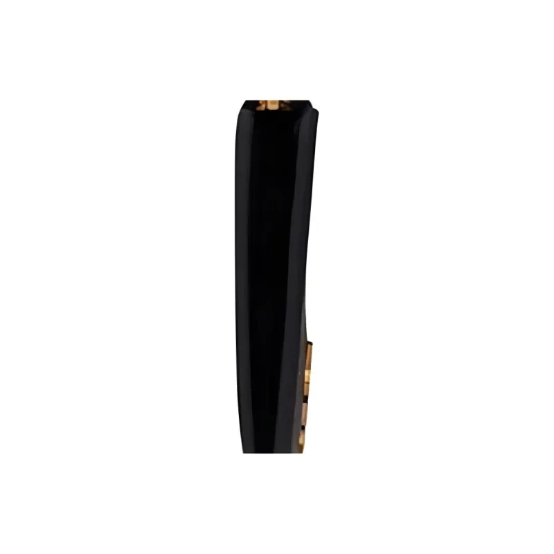 SAINT LAURENT Monogram Grained Leather Card Clip Card Holder Women's Black-3