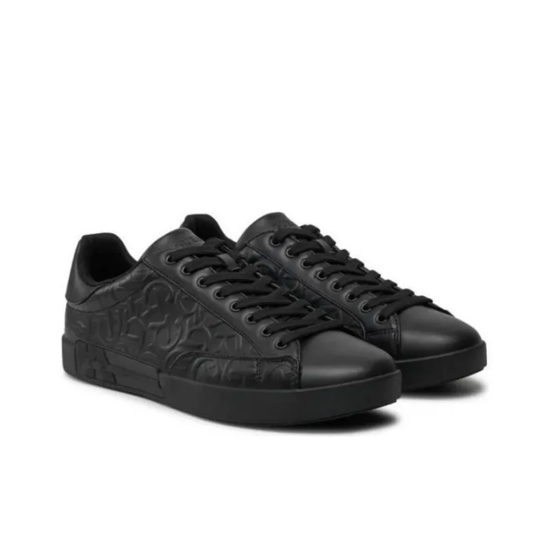 GUESS Low Top Skateboard Shoes Men's Black-2