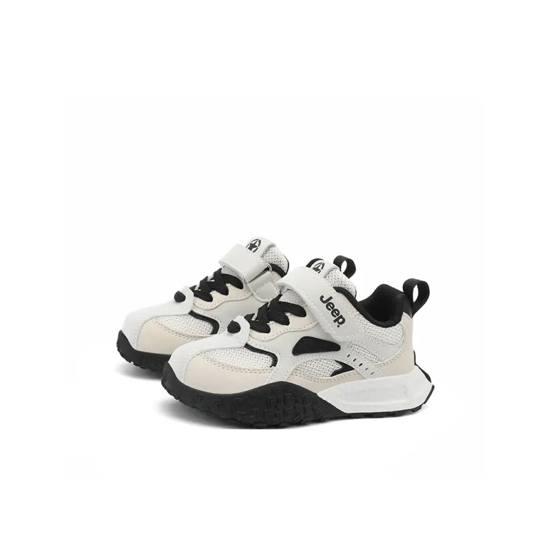 Jeep Anti Slip Wear Resistant Kids Lifestyle Shoes Light Beige White Kids'-6