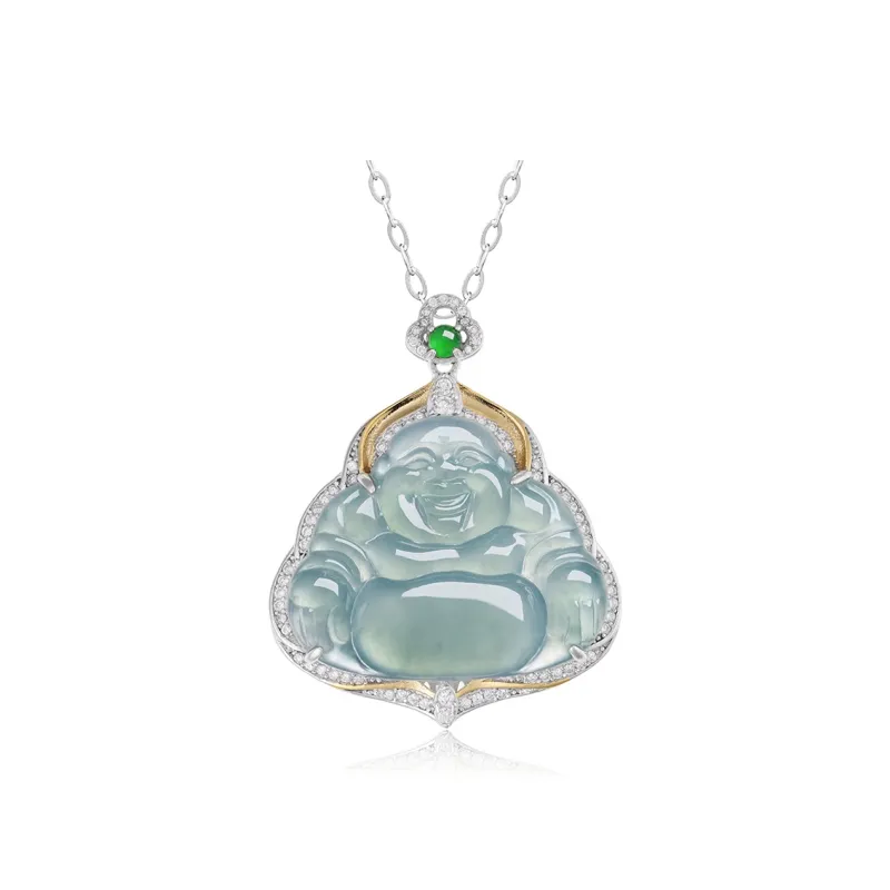 YUANYUXIANG Ice Glutinous Jadeite Necklaces Unisex-0