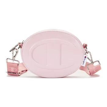 Champion Synthetic Leather Shoulder Bag Small Size Unisex Dawn Pink/Eternal Blue/Black