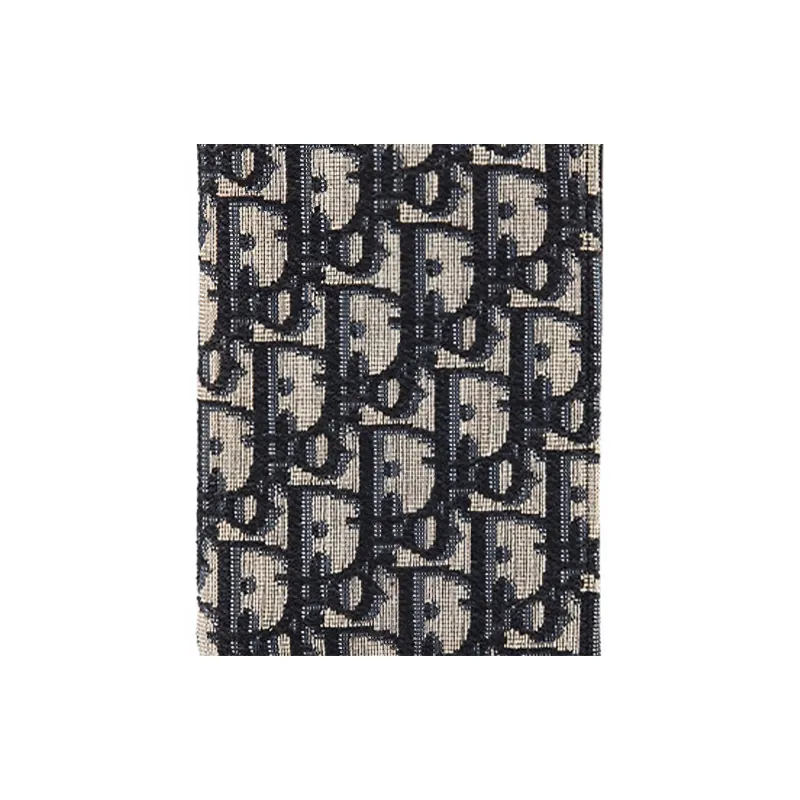 DIOR Canvas Card Holder, Coin Purse, Passport Holder Women's Denim Blue-2
