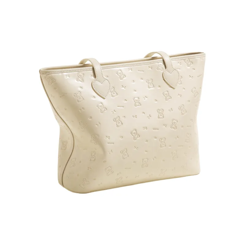 AILUXI Synthetic Leather Shoulder Bag Women's Moon White-2
