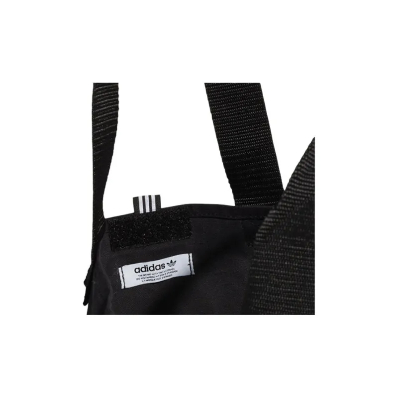 Adidas Originals Canvas Bag, Portable Crossbody Bag, Shoulder Bag Regular Unisex Black-3