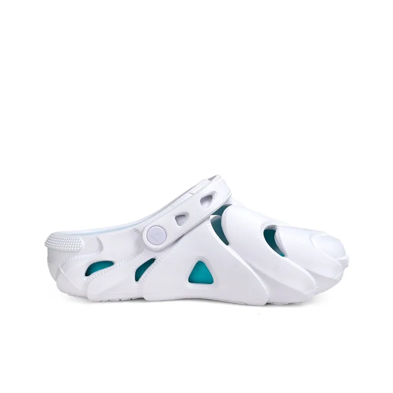 PEAK Pole Hole Shoes Clogs Men's White Red Green-1