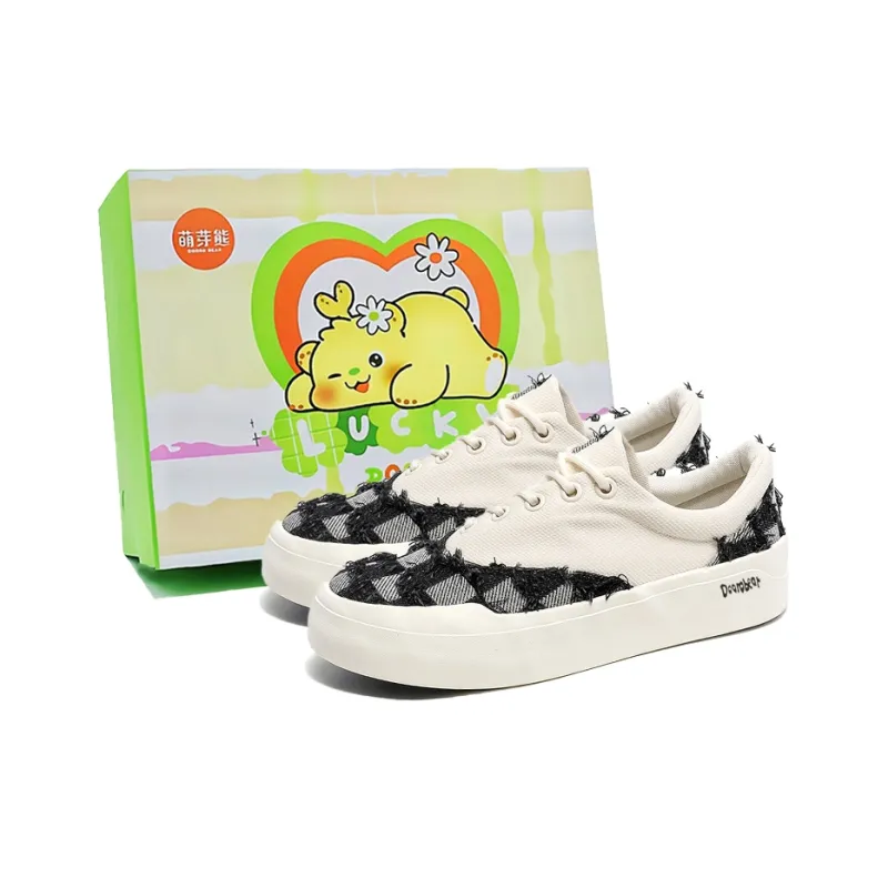 Budding Bear Anti Slip Wear Resistant Low Top Canvas Shoes Unisex Box-5
