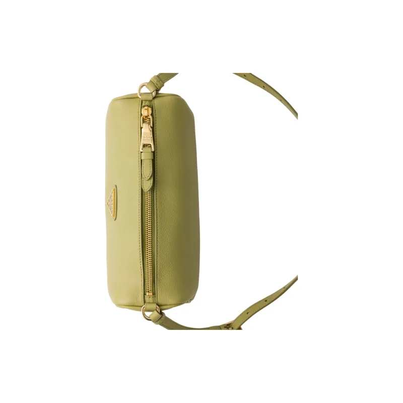 PRADA Calfskin Shoulder Bag Regular Women's Light Grass Green-3
