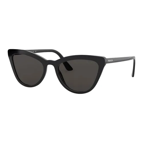 PRADA Acetate Cat Eye Sunglasses Women's Black