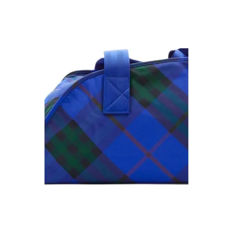 Burberry Polyamide Portable One Shoulder Travel Bag Men's Blue Green-4