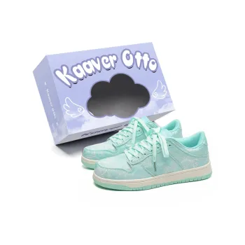 KAAVER OTTO Anti Slip And Wear Resistant Lightweight Balance Low Top Skateboard Shoes Unisex Spring Breeze Green