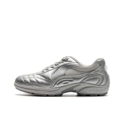 Mule Donkey Slip Resistant Lightweight Wear Resistant Low Top Casual Shoes Unisex Silver