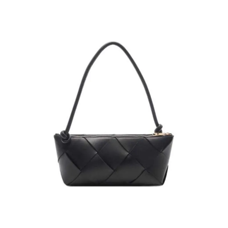 Bottega Veneta Sheepskin Shoulder Bag Women's Black-2
