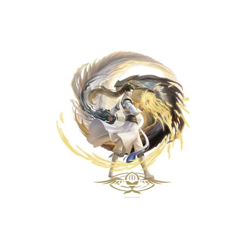TENGXUNSHIPINCAOCHANGDI Perfect World Standee Laser Ticket Shi Hao Fire Spirit Cloud Xi Badges-0