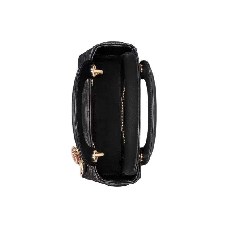 DIOR Lady Dior Sheepskin One Shoulder Handbags Mini Women's Black-3