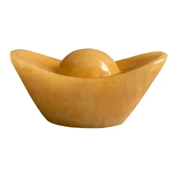 ZUOYUJU Golden Silk Jade Carved Jade Ornaments Unisex