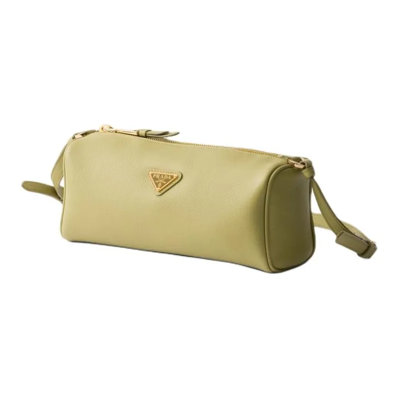 PRADA Calfskin Shoulder Bag Regular Women's Light Grass Green-1