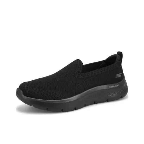 Skechers Go Walk Fle Cushioning Slip Resistant Low Top Casual Shoes Women's Black