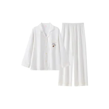 Maultiay Pajama Set Women's Milk White