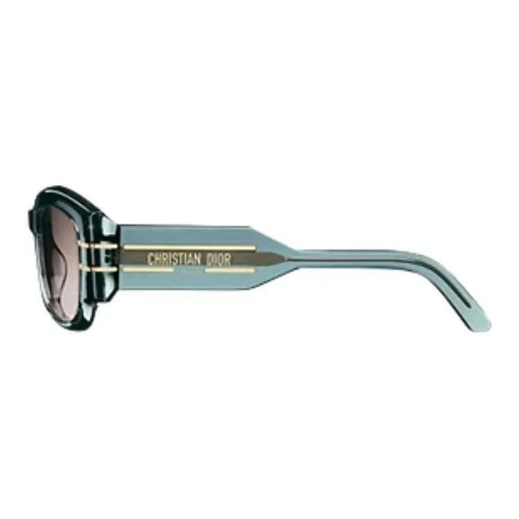 DIOR Acetate Irregular Shape Sunglasses Women's Transparent-2