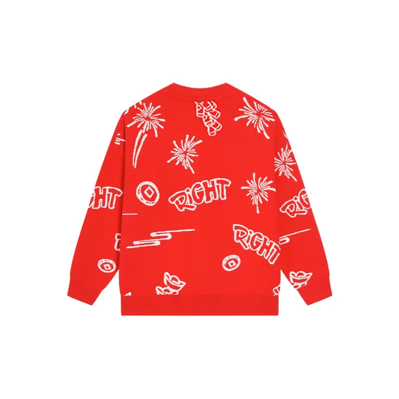 PEAK RIGHT Series Sweater Unisex China Red-1
