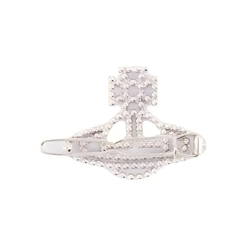 Vivienne Westwood Crystal Hair Clips Women's Pink