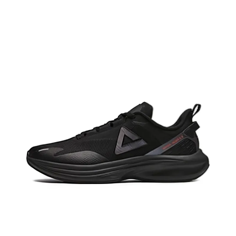PEAK Cushioning Waterproof Low Top Running Shoes Men's Black-0