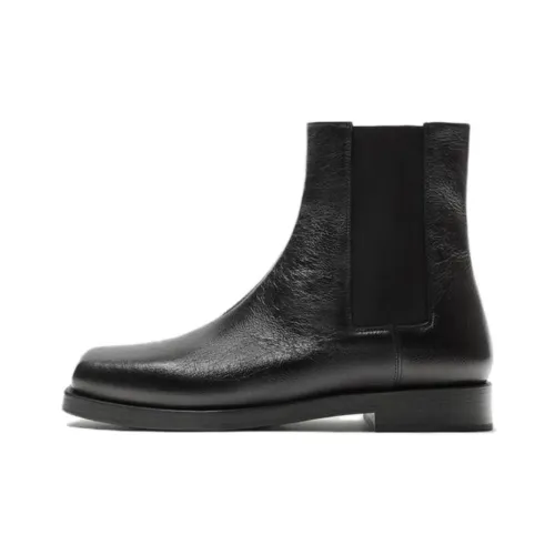 ZARA Short Chelsea Boots Men's Black