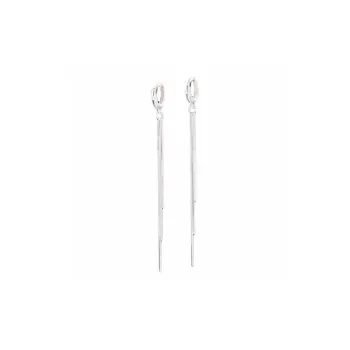 U state Sterling Silver 990 Earrings Women's