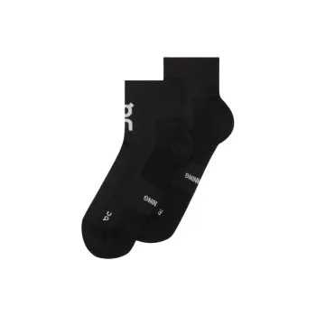On Core Run Sock Mid 2P Mid Calf Socks Unisex 2 Pack Black