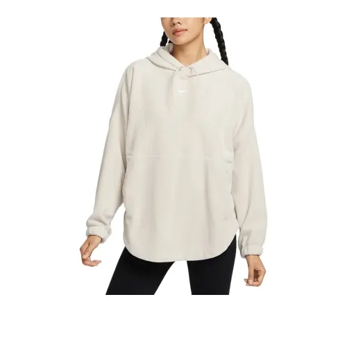 Nike Therma FIT One Sweatshirt Women's Light Earth Brown/White