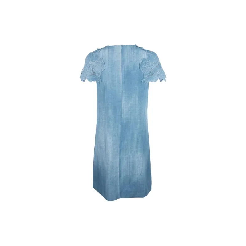 ERMANNO SCERVINO Denim print Mini Dress-1