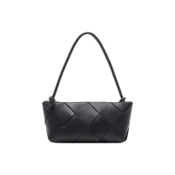 Bottega Veneta Sheepskin Shoulder Bag Women's Black