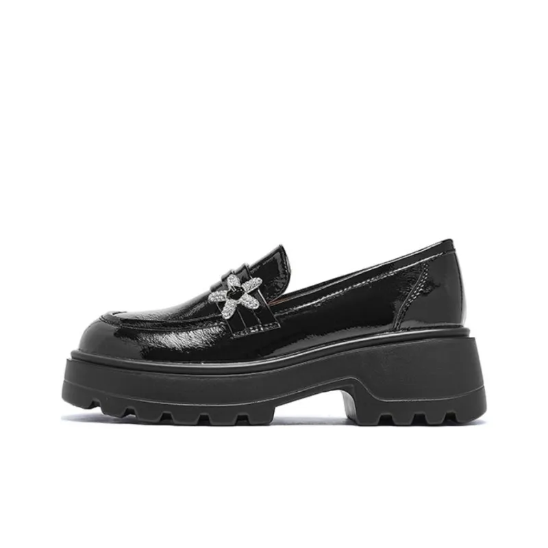 AGSDON Loafers Women's Black/Beige-0