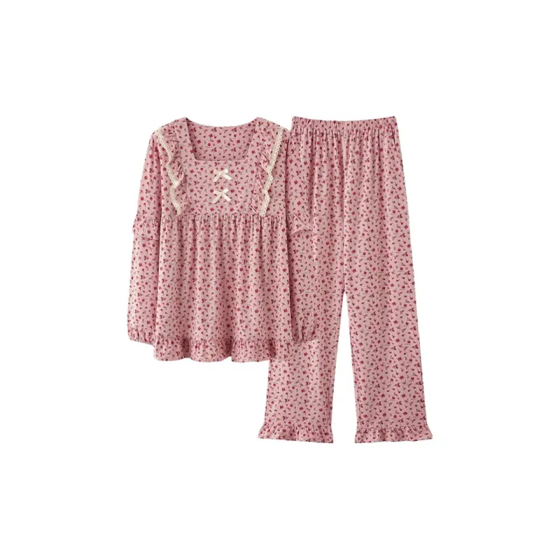 DanceBees Pajama Set Women's Pink-0