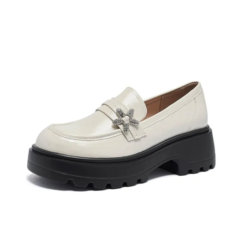 AGSDON Loafers Women's Black/Beige-7