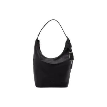 TUMI Voyageur Leather Shoulder Bag Medium Size Women's Black